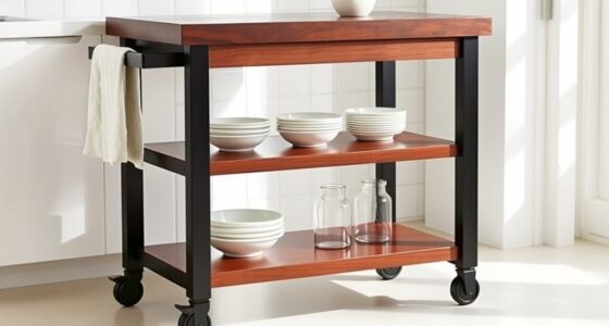 compact stylish kitchen carts