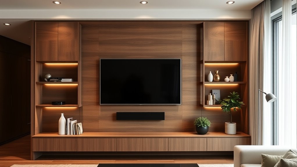 concealed tv and cords