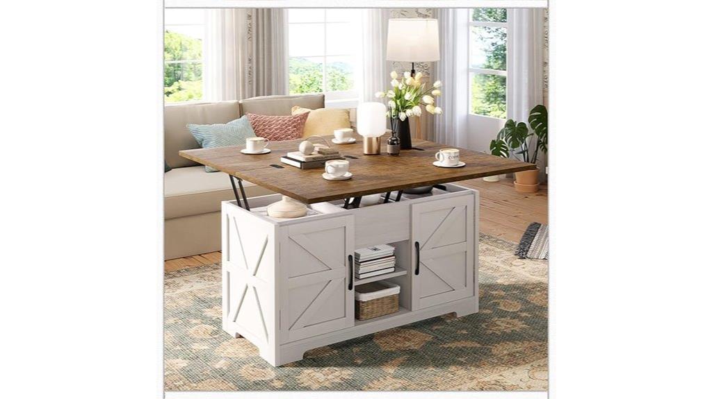 convertible farmhouse coffee table