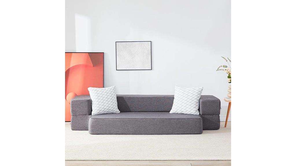 convertible floor couch