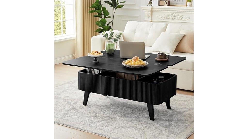 convertible storage coffee table
