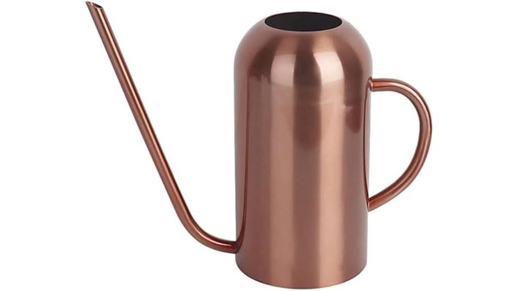 copper indoor plant watering can