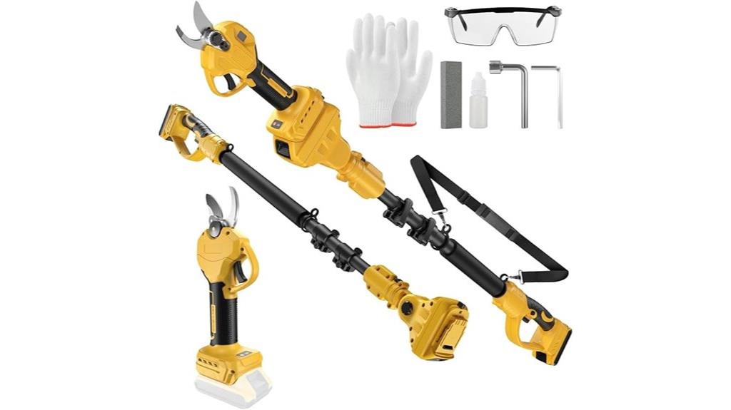 cordless pruning shears with pole