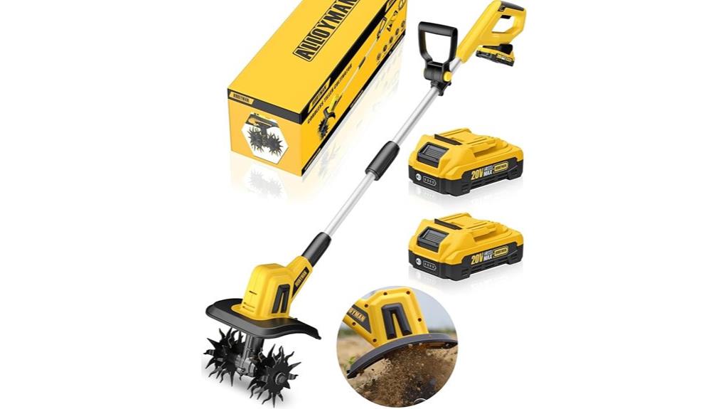 cordless tiller with batteries
