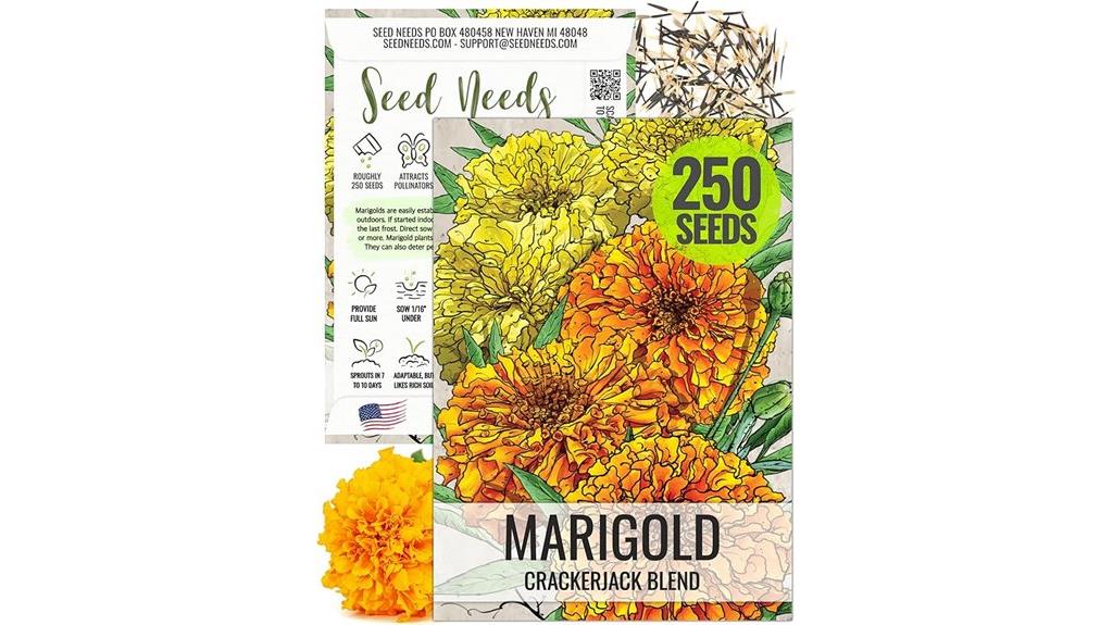 crackerjack marigold seed pack