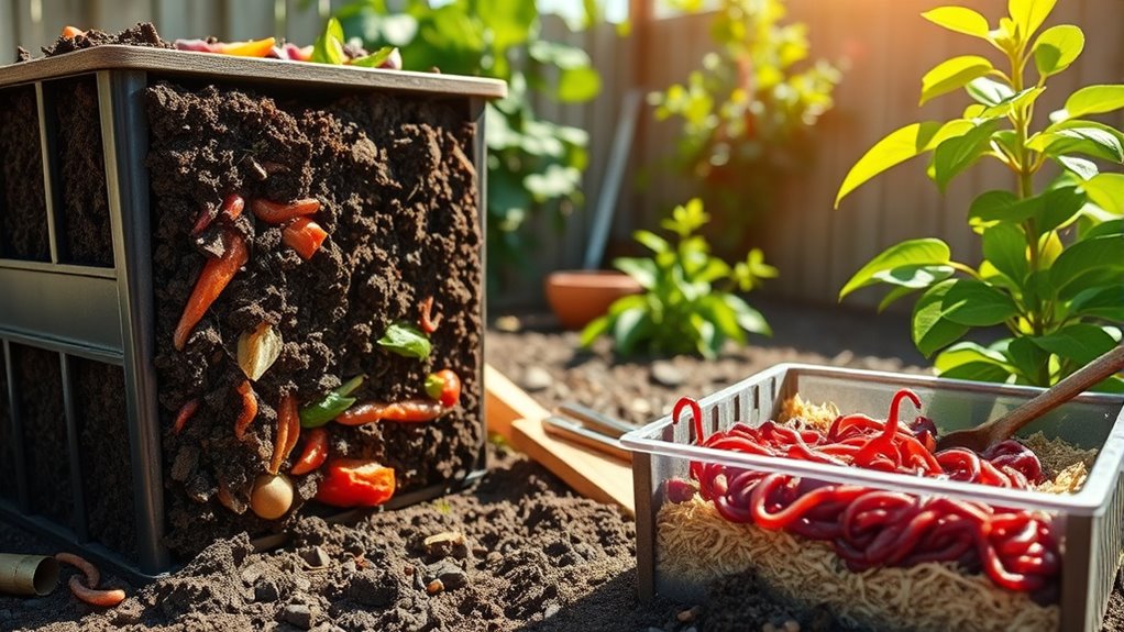 create and maintain worm compost