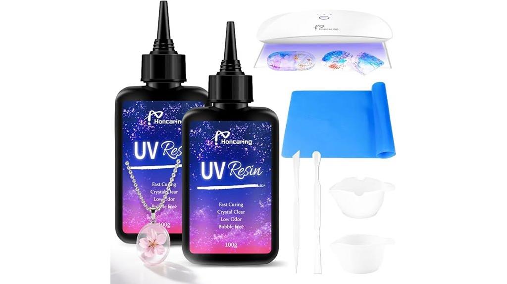 crystal clear uv resin