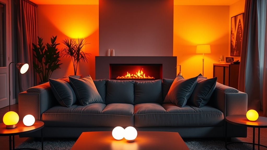 customizable ambiance lighting scenes