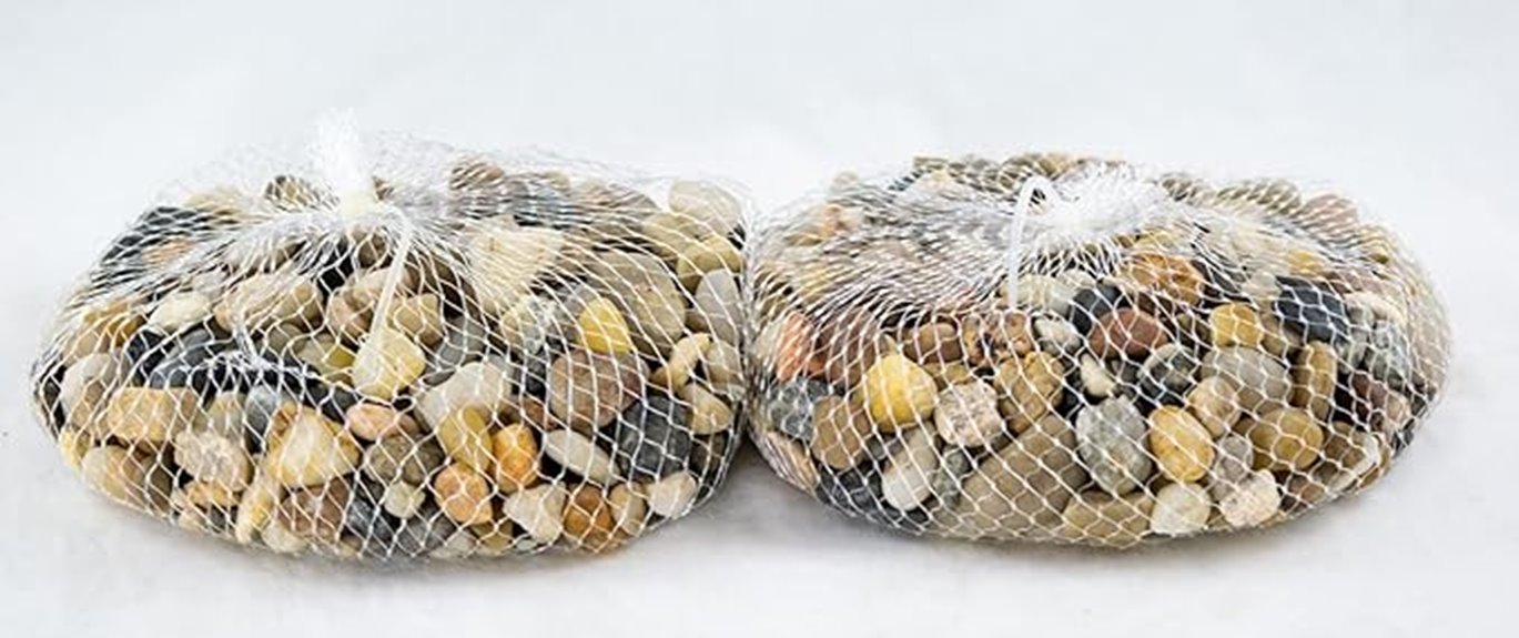 decorative pebbles for plants
