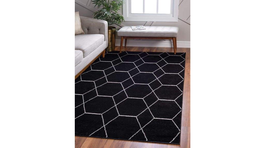 decorative trellis pattern rug