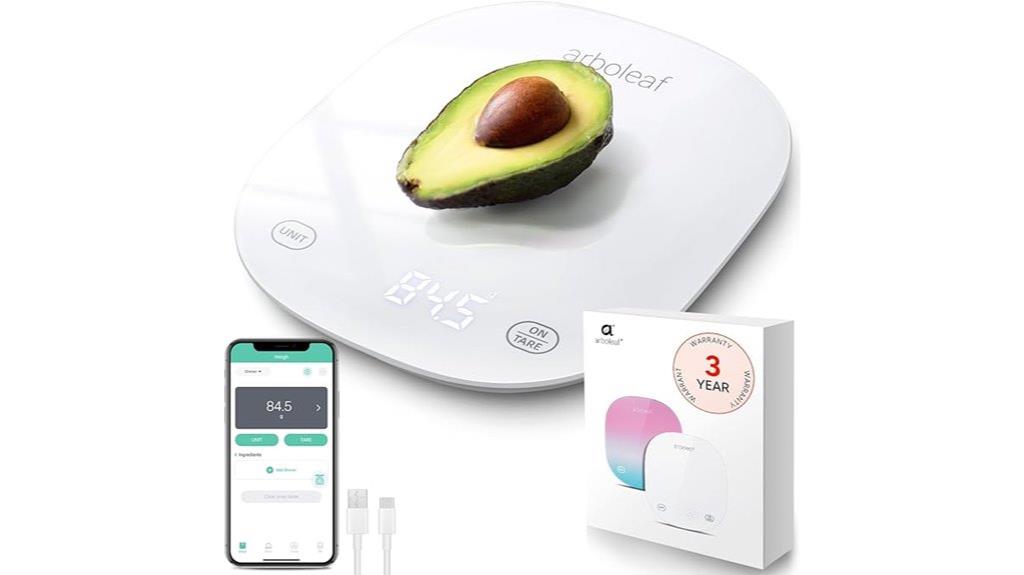 digital kitchen scale with app