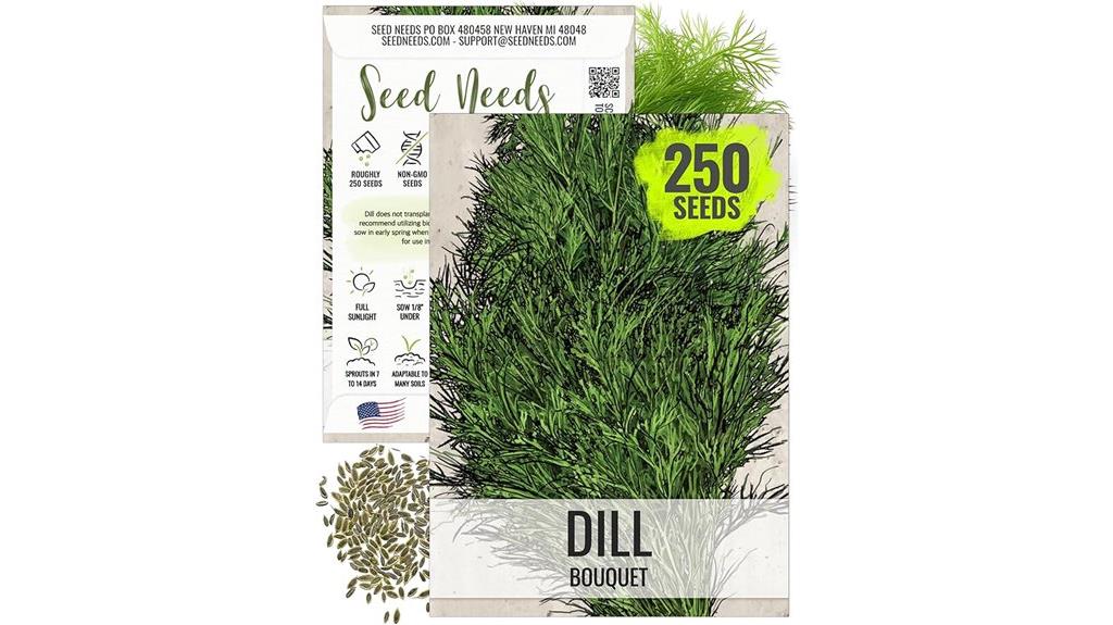 dill seed planting pack