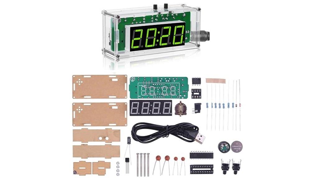 diy 4 digit digital clock