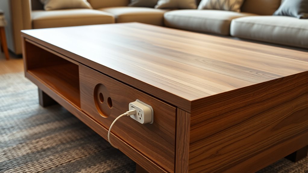 diy wireless charging furniture