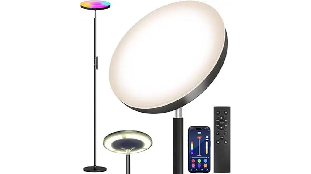 double sided led floor lamp