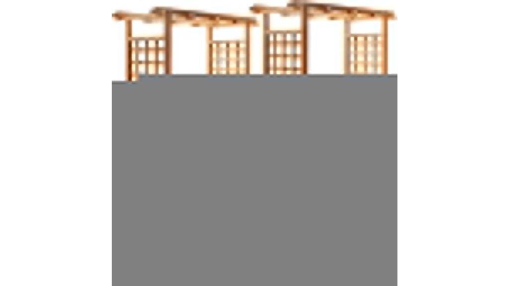 double wooden garden frames