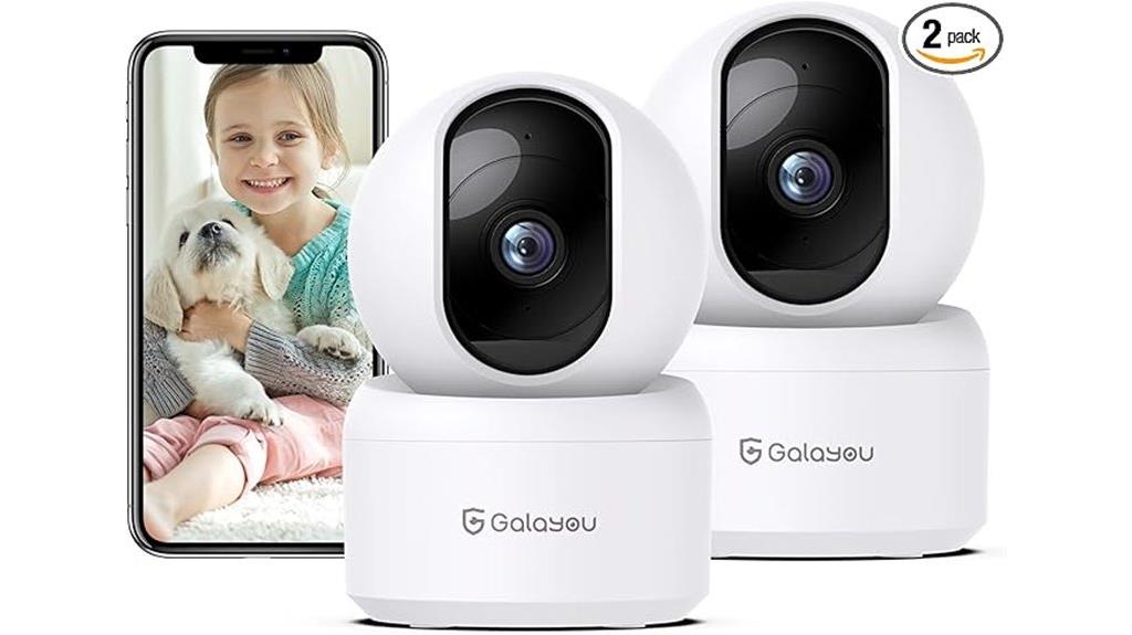 dual 2k indoor security cameras