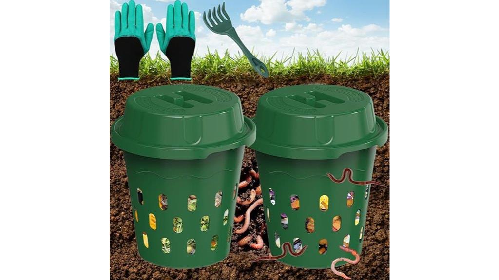 dual garden worm composters