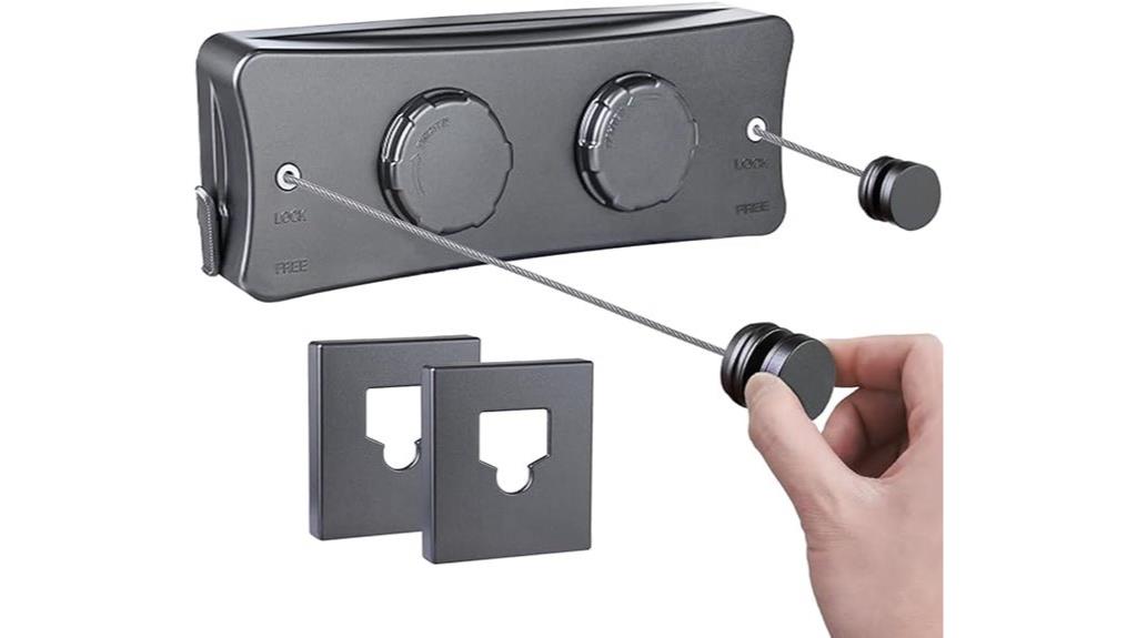 dual line retractable clothesline