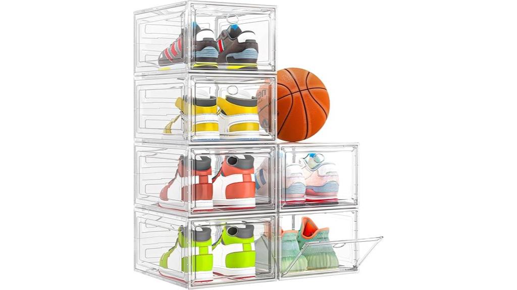 durable transparent shoe organizer