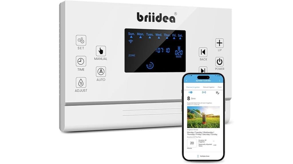 eight zone wifi sprinkler controller