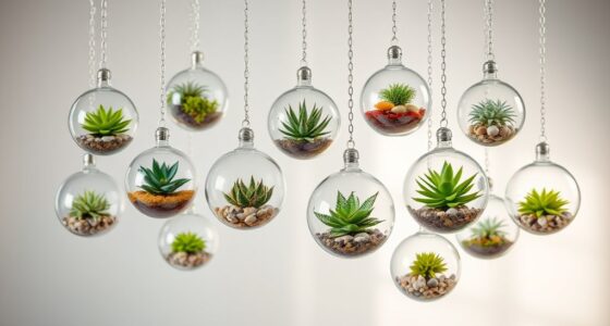 elegant glass globe terrariums