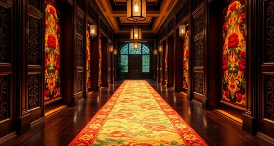 elegant palace hallway runners