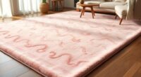 elegant pink silk rugs