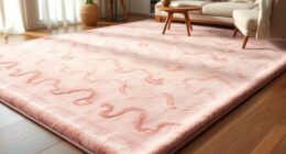 elegant pink silk rugs