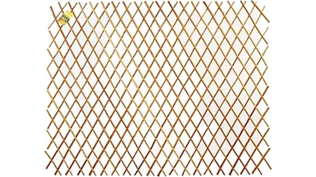 expandable willow wood trellis