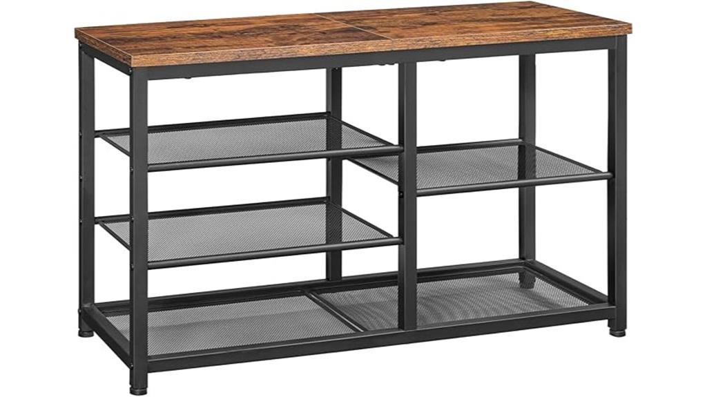 five tier shoe storage