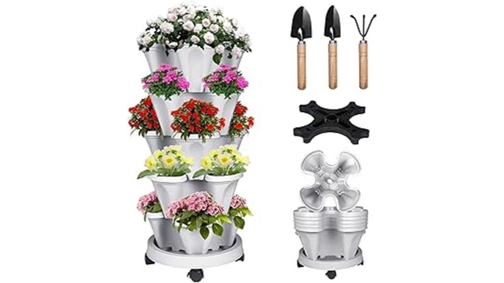 five tier vertical herb garden