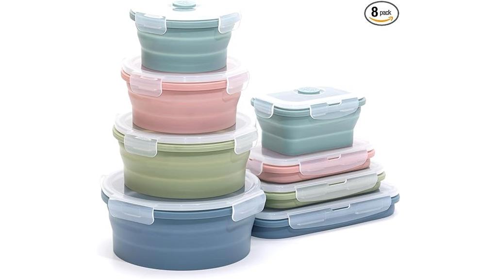 flexible indigo silicone containers