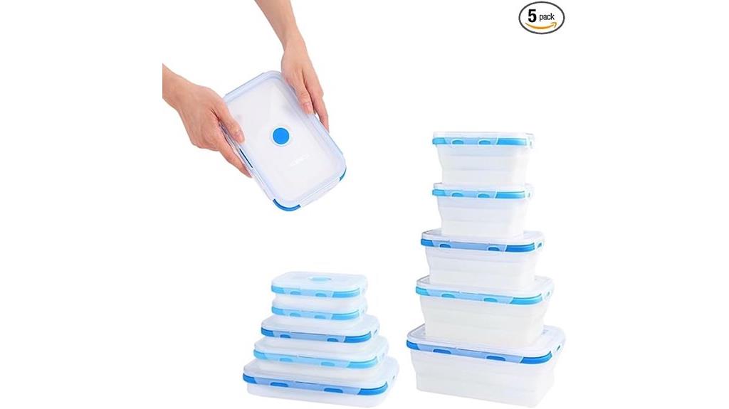 flexible silicone storage containers