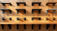 floating shelf hardware options