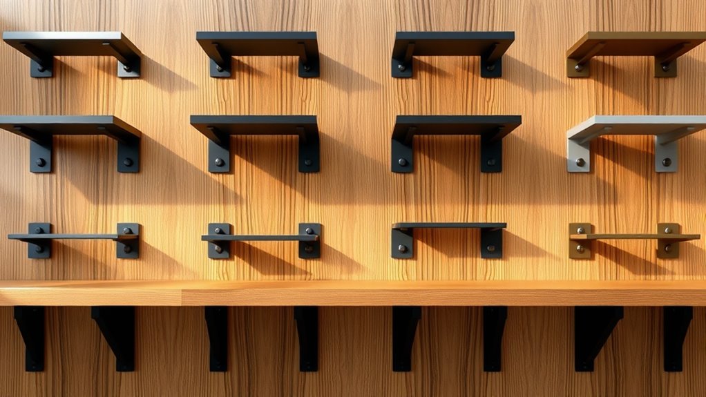 floating shelf hardware options
