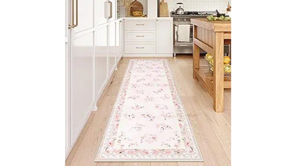 floral nursery runner rug