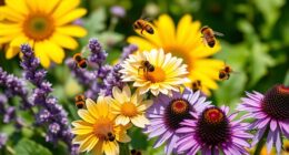 flowers enhancing vegetable pollination