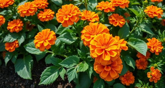flowers guarding vegetable crops