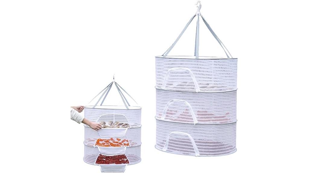 foldable 3 layer herb dryer