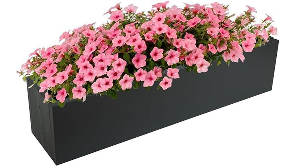 foldable metal railing planter
