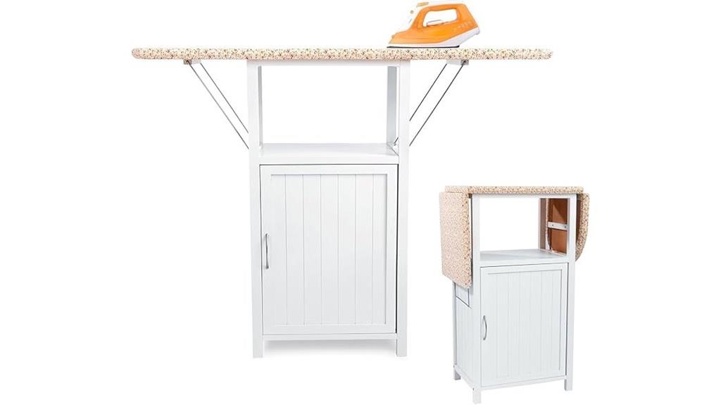 foldable wooden ironing station