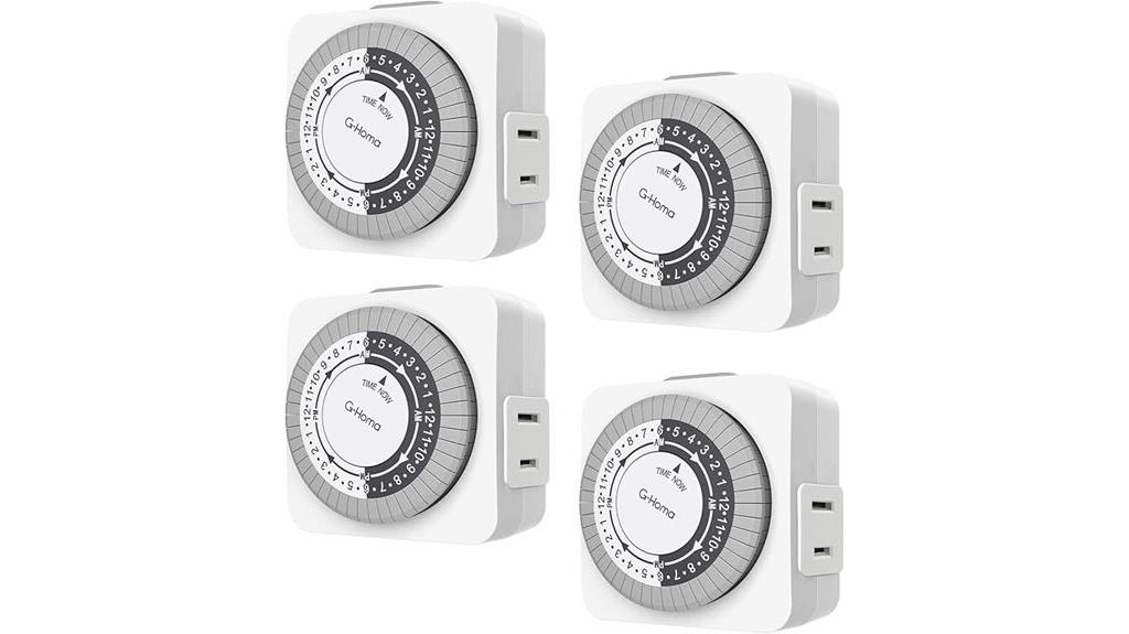 four pack mechanical timers