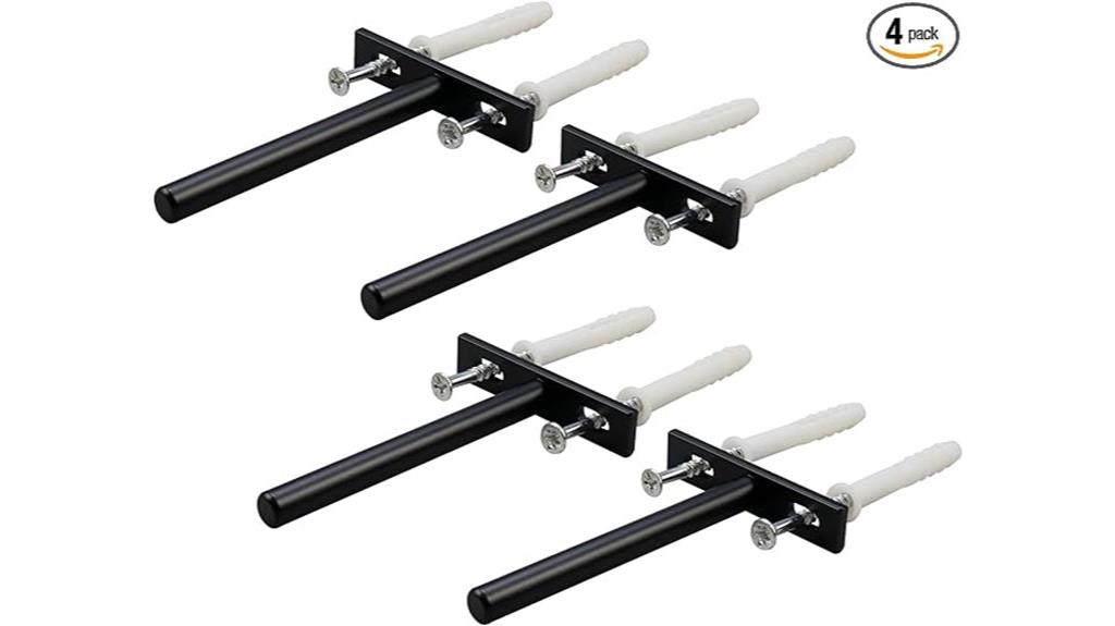 four shelf bracket set