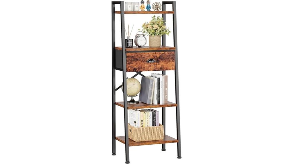 four tier ladder shelf