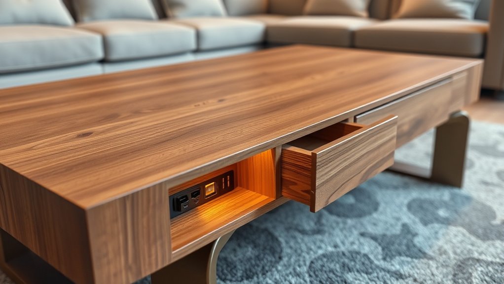 furniture with built in chargers