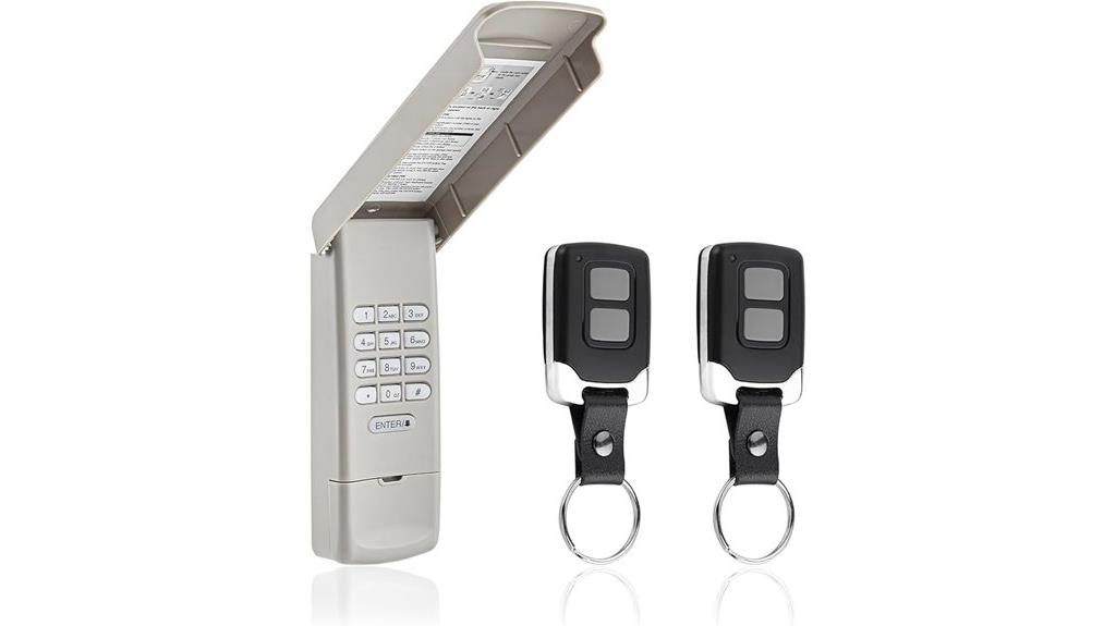 garage door remote keypad