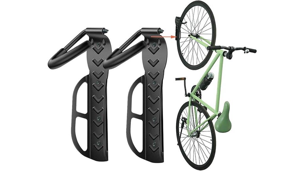 garage wall bike hooks