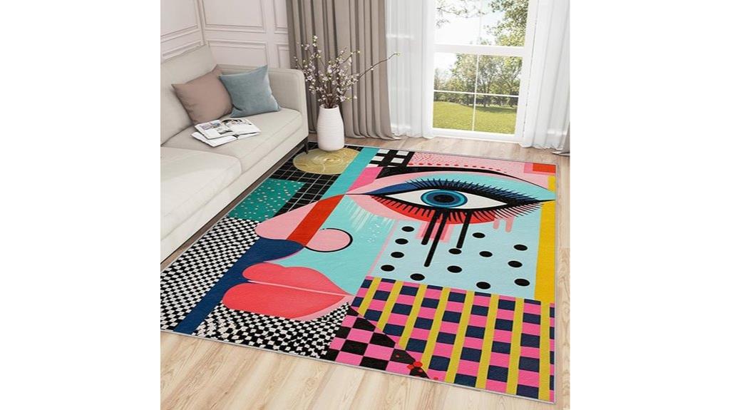 geometric 3x5 living rug