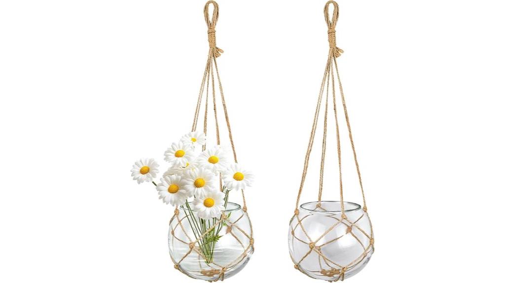 glass hanging plant terrariums